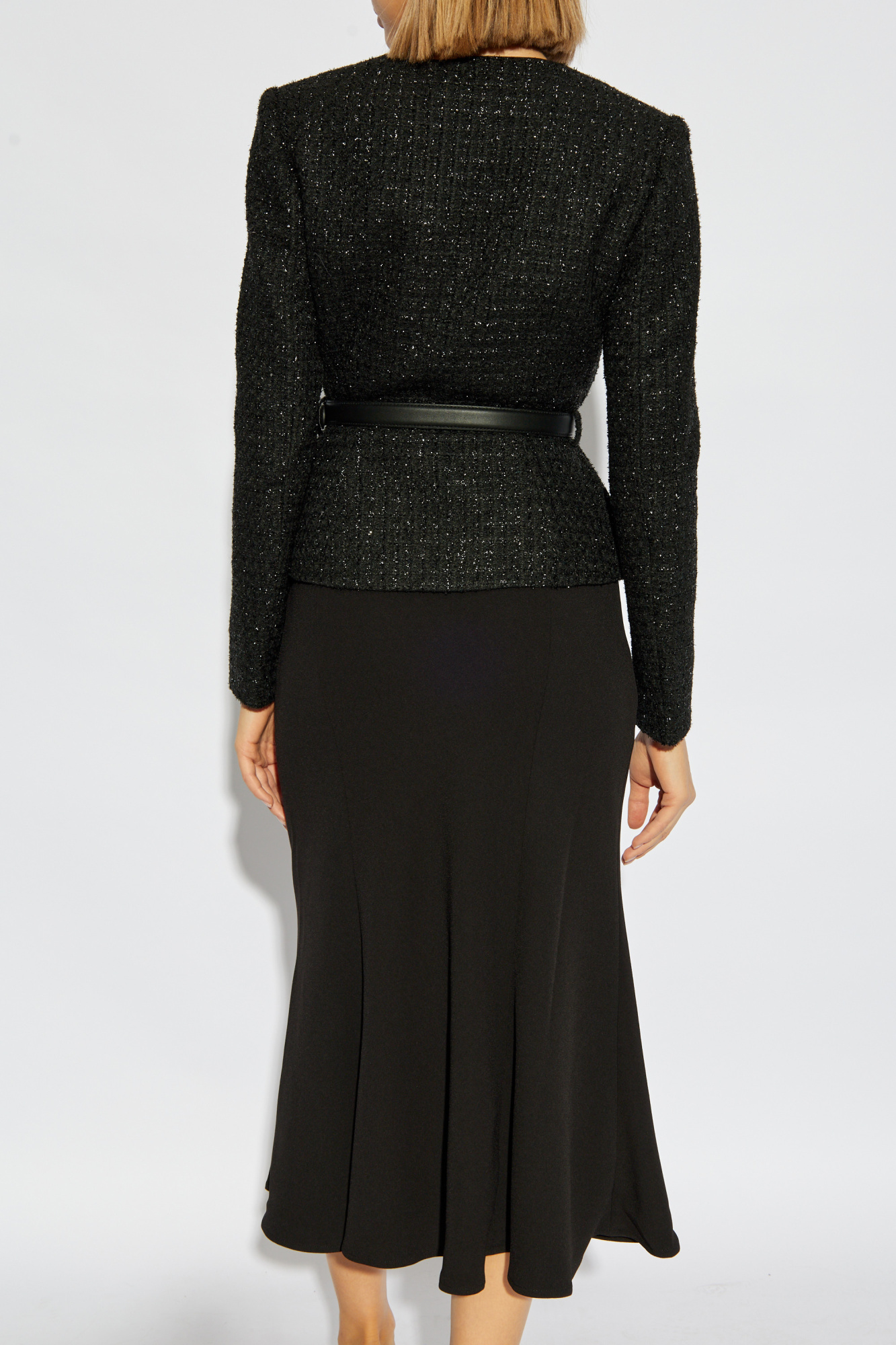 ワンピース SELF PORTRAIT Women Mid Skirts SS22113 BLACK Self-Portrait Dress with Belt | Women's Clothing | Vitkac